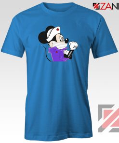 Cute Minnie Mouse Nurse Blue Tshirt