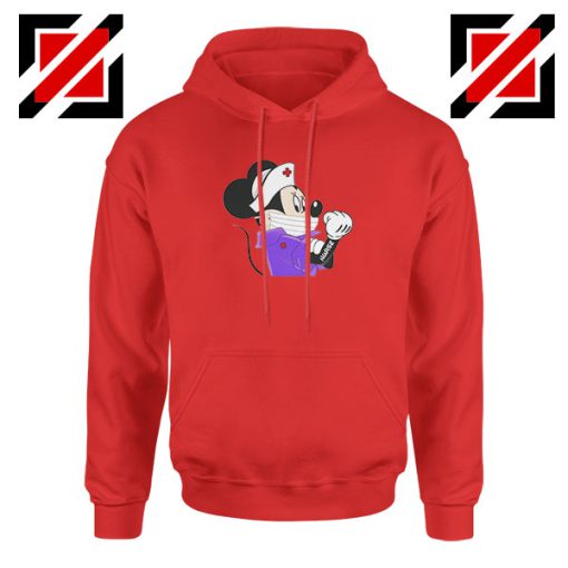 Cute Minnie Mouse Nurse Red Hoodie