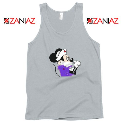 Cute Minnie Mouse Nurse Sport Grey Tank Top