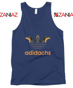 Dachshund Adidachs Navy Blue Tank Top