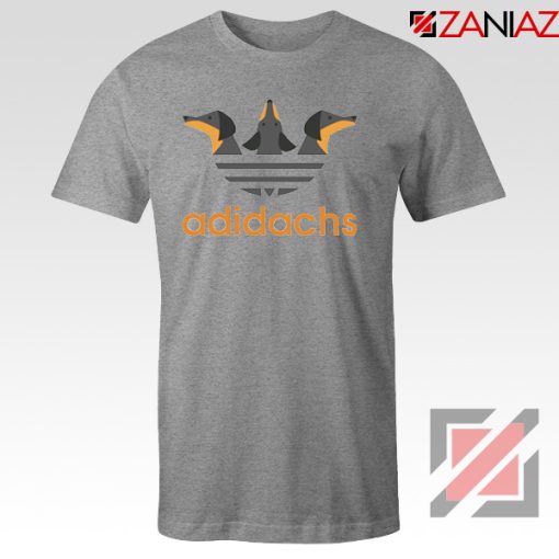 Dachshund Adidachs Sport Grey Tshirt