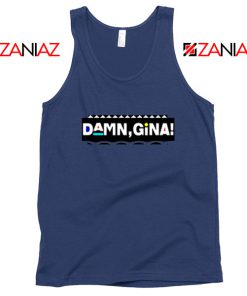 Damn Gina Martin Navy Blue Tank Top