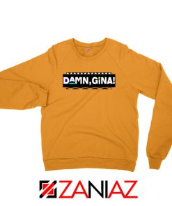 Damn Gina Martin Orange Sweatshirt