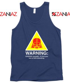 Darth Vader Choking Hazard Navy Blue Tank Top