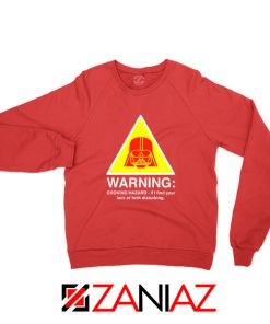 Darth Vader Choking Hazard Red Sweatshirt