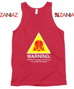 Darth Vader Choking Hazard Red Tank Top