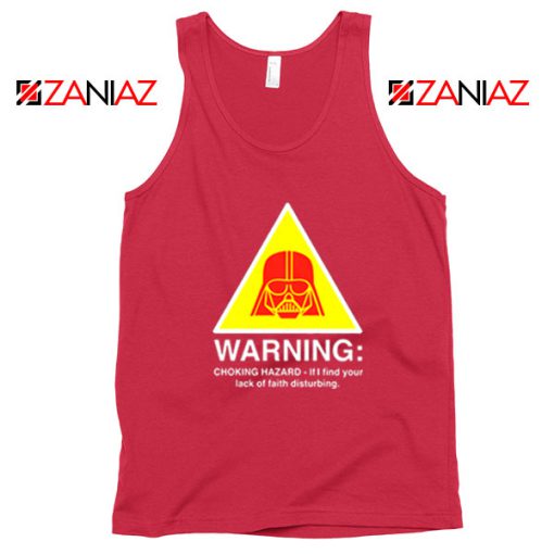 Darth Vader Choking Hazard Red Tank Top