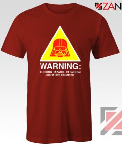 Darth Vader Choking Hazard Red Tshirt