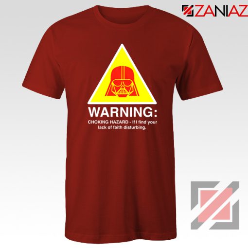 Darth Vader Choking Hazard Red Tshirt