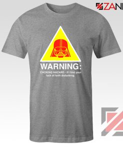 Darth Vader Choking Hazard Sport Grey Tshirt