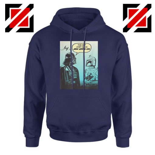 Darth Vader and Boba Navy Blue Hoodie