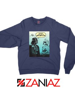 Darth Vader and Boba Navy Blue Sweatshirt