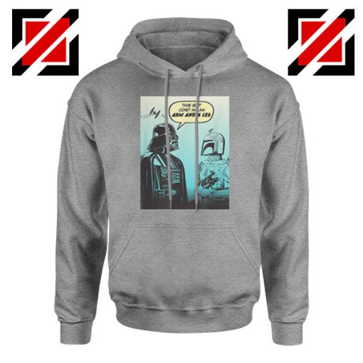 Darth Vader and Boba Sport Grey Hoodie