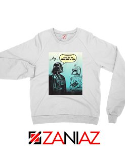 Darth Vader and Boba White Sweatshirt