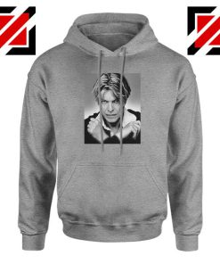 David Bowie Sport Grey Hoodie