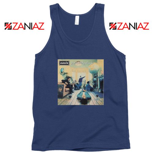 Definitely Maybe Navy Blue Tank Top