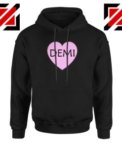 Demi Lovato Heart Black Hoodie