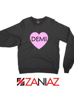 Demi Lovato Heart Black Sweatshirt