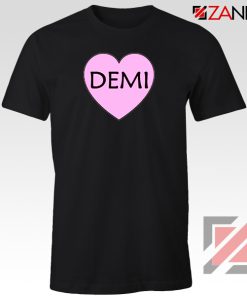 Demi Lovato Heart Black Tshirt