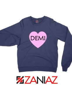 Demi Lovato Heart Navy Blue Sweatshirt