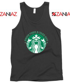 Drive Thru Take Out Coffee Black Tank Top