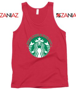 Drive Thru Take Out Coffee Red Tank Top