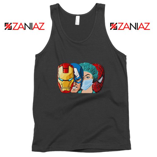 Female Nurse Heroes Black Tank Top