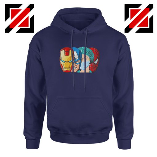 Female Nurse Heroes Navy Blue Hoodie