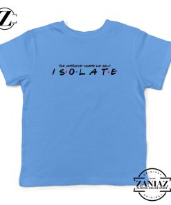 Friends Parody Isolate Light Blue Kids Tshirt