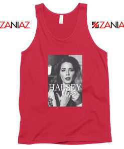 Halsey Singer Poster Red Tank Top