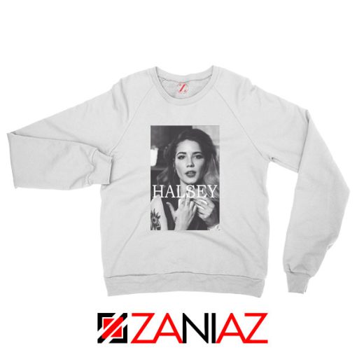 Halsey Singer Poster White Sweatshirt