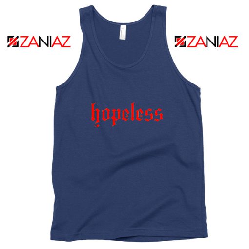 Hopeless Lyrics Navy Blue Tank Top