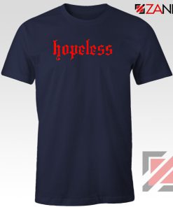 Hopeless Lyrics Navy Blue Tshirt