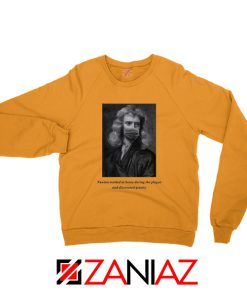 Isaac Newton Mask Orange Sweatshirt