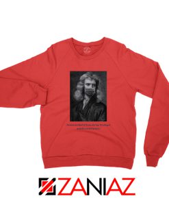 Isaac Newton Mask Red Sweatshirt