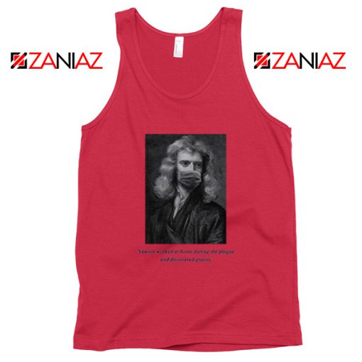 Isaac Newton Mask Red Tank Top