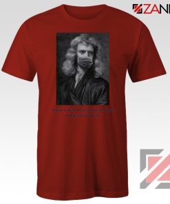 Isaac Newton Mask Red Tshirt