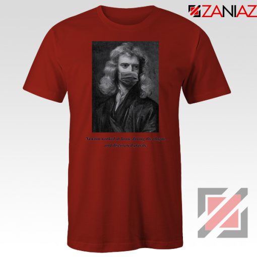 Isaac Newton Mask Red Tshirt