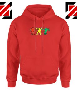 Keith Haring Friends Red Hoodie