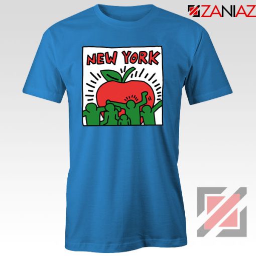 Keith Haring Graffiti New York Blue Tshirt