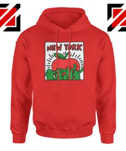 Keith Haring Graffiti New York Red Hoodie