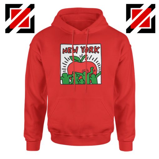 Keith Haring Graffiti New York Red Hoodie