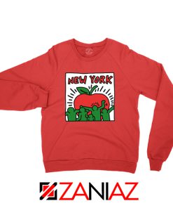 Keith Haring Graffiti New York Red Sweatshirt