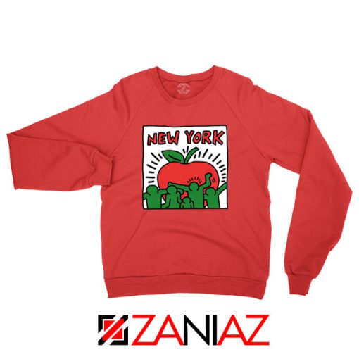 Keith Haring Graffiti New York Red Sweatshirt