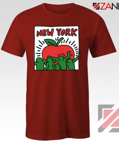 Keith Haring Graffiti New York Red Tshirt