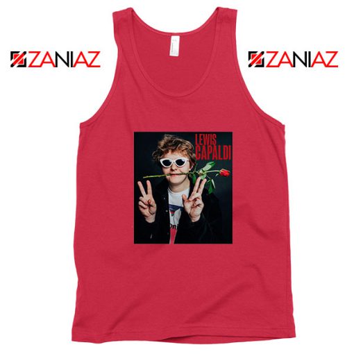 Lewis Capaldi Red Tank Top