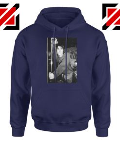 Liam Gallagher Singer Navy Blue Hoodie