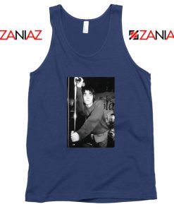 Liam Gallagher Singer Navy Blue Tank Top