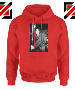 Liam Gallagher Singer Red Hoodie