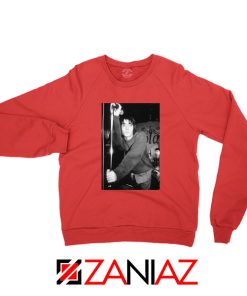 Liam Gallagher Singer Red Sweatshirt